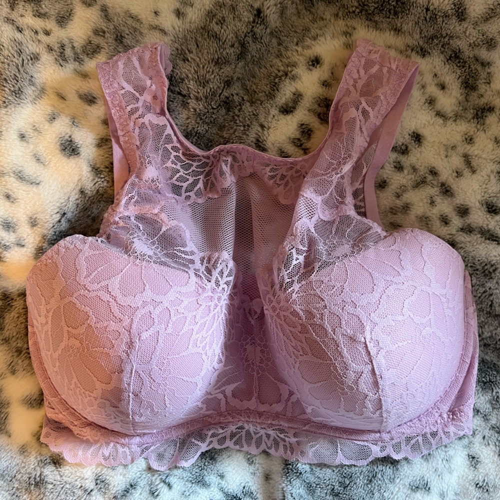 NWT Victoria's Secret PINK Push-up Lace Bralette L-DD